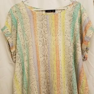 Animal Print Silky Blouse